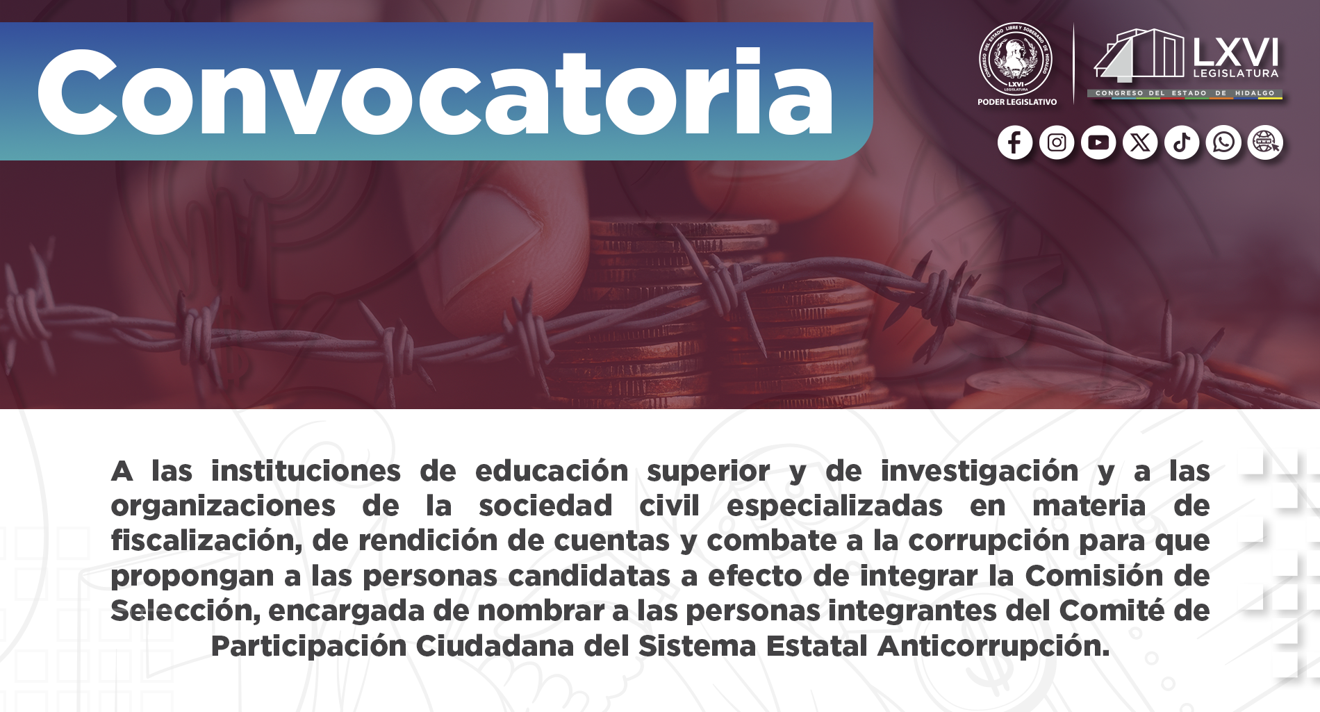 Convocatoria Justicia